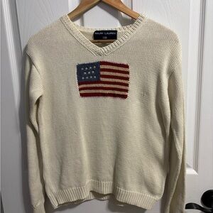 Vintage Ralph Lauren American Flag Sweater🇺🇸